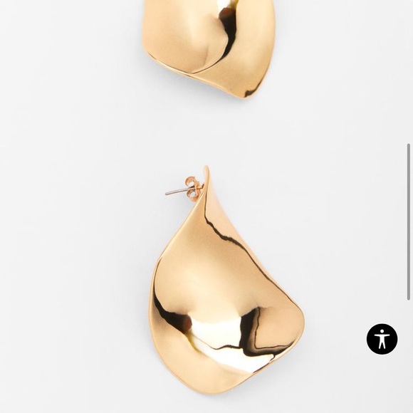 Earrings Zara gold color - Picture 3 of 4